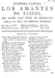 Los amantes de Teruel / del doctor Iuan Perez de Montaluan | Biblioteca Virtual Miguel de Cervantes