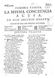 La misma conciencia acusa / Agustín Moreto ; texto base de Elena Di Pinto y Tania de Miguel | Biblioteca Virtual Miguel de Cervantes