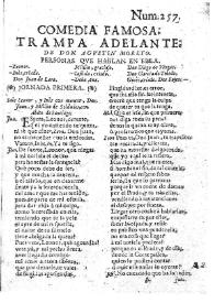 Trampa adelante / D. Agustín Moreto y Cabaña; colección hecha e ilustrada por D. Luis Fernández-Guerra y Orbe | Biblioteca Virtual Miguel de Cervantes