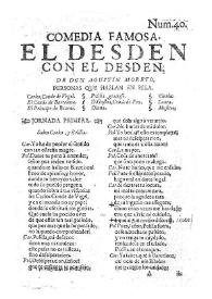 El Desden con el Desden / de D. Agustin Moreto [con otra letra] | Biblioteca Virtual Miguel de Cervantes