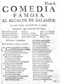 El alcalde de Zalamea / Pedro Calderón de la Barca; edición de José María Ruano de la Haza | Biblioteca Virtual Miguel de Cervantes