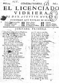 El licenciado Vidriera / Agustín Moreto ; texto base de Javier Rubiera | Biblioteca Virtual Miguel de Cervantes
