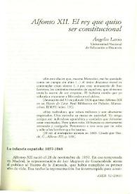 Alfonso XII: el rey que quiso ser constitucional / Ángeles Lario | Biblioteca Virtual Miguel de Cervantes