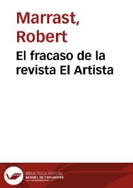 El fracaso de la revista El Artista / Robert Marrast | Biblioteca Virtual Miguel de Cervantes