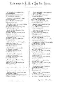 En la muerte de S.M. el Rey Don Alfonso / Eloy García Valero | Biblioteca Virtual Miguel de Cervantes