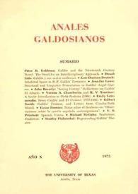 Anales galdosianos. Año I, 1966