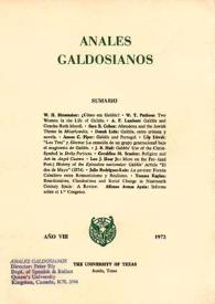 Más información sobre Anales galdosianos. Año VIII, 1973