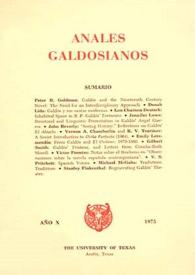 Más información sobre Anales galdosianos. Año X, 1975