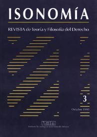 Isonomía : Revista de Teoría y Filosofía del Derecho. Núm. 3, octubre 1995
