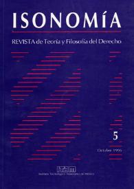 Más información sobre Isonomía : Revista de Teoría y Filosofía del Derecho. Núm. 5, octubre 1996