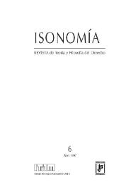 Más información sobre Isonomía : Revista de Teoría y Filosofía del Derecho. Núm. 6, abril 1997