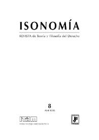 Isonomía : Revista de Teoría y Filosofía del Derecho. Núm. 8, abril 1998