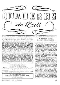 Quaderns de l'exili. Any III, núm. 15, setembre-octubre 1945 | Biblioteca Virtual Miguel de Cervantes