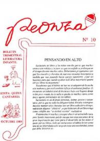 Peonza : Revista de literatura infantil y juvenil. Núm. 10, octubre 1989 | Biblioteca Virtual Miguel de Cervantes