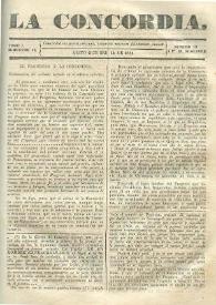La Concordia. Tomo I, semestre II, núm. 16, 14 de ocubre de 1844 | Biblioteca Virtual Miguel de Cervantes
