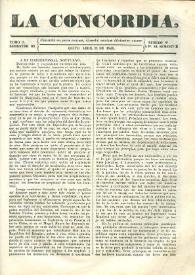La Concordia. Tomo II, semestre III, núm. 8, 21 de abril de 1845 | Biblioteca Virtual Miguel de Cervantes