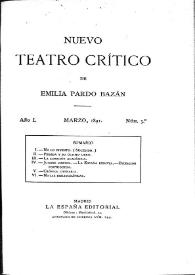 Nuevo Teatro Crítico. Año I, núm. 3, marzo de 1891 | Biblioteca Virtual Miguel de Cervantes