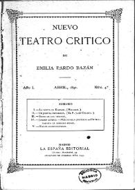 Nuevo Teatro Crítico. Año I, núm. 4, abril de 1891 | Biblioteca Virtual Miguel de Cervantes