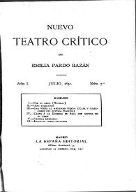 Nuevo Teatro Crítico. Año I, núm. 7, julio de 1891 | Biblioteca Virtual Miguel de Cervantes
