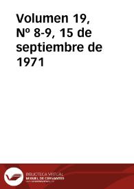 Ibérica por la libertad. Volumen 19, Nº 8-9, 15 de septiembre de 1971 | Biblioteca Virtual Miguel de Cervantes