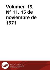 Ibérica por la libertad. Volumen 19, Nº 11, 15 de noviembre de 1971 | Biblioteca Virtual Miguel de Cervantes
