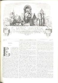 El museo universal. Núm. 18, Madrid 30 de setiembre de 1857, Año I [sic] | Biblioteca Virtual Miguel de Cervantes