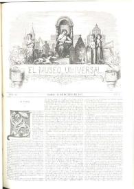 El museo universal. Núm. 19, Madrid 15 de octubre de 1857, Año I | Biblioteca Virtual Miguel de Cervantes