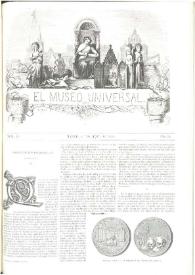 El museo universal. Núm. 11, Madrid 1º de junio de 1859, Año III | Biblioteca Virtual Miguel de Cervantes