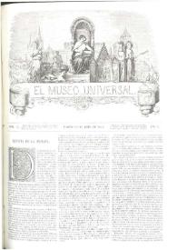 El museo universal. Núm. 15, Madrid 14 de abril de 1861, Año V | Biblioteca Virtual Miguel de Cervantes