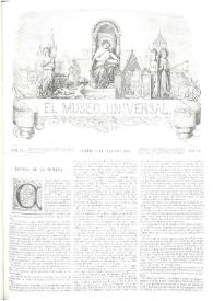 El museo universal. Núm. 19, Madrid 11 de mayo de 1862, Año VI | Biblioteca Virtual Miguel de Cervantes