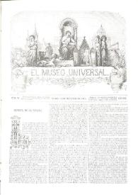 El museo universal. Núm. 38, Madrid 18 de setiembre de 1864, Año VIII [sic] | Biblioteca Virtual Miguel de Cervantes