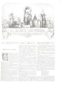 El museo universal. Núm. 14, Madrid 2 de abril de 1865, Año IX | Biblioteca Virtual Miguel de Cervantes