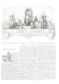 El museo universal. Núm. 26, Madrid 1º de julio de 1866, Año X | Biblioteca Virtual Miguel de Cervantes