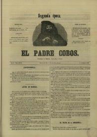 El padre Cobos. Año II, Número XXXVI, 1º de marzo de 1856 | Biblioteca Virtual Miguel de Cervantes