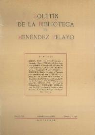 Portada:Boletín de la Biblioteca de Menéndez Pelayo. 1972