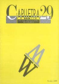 Caplletra: Revista Internacional de Filologia. Núm. 29, tardor 2000 | Biblioteca Virtual Miguel de Cervantes