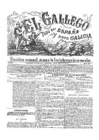 El Gallego. Periódico semanal órgano de los intereses de su nombre. Núm. 30, 16 de noviembre de 1879 | Biblioteca Virtual Miguel de Cervantes