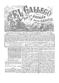 El Gallego. Periódico semanal órgano de los intereses de su nombre. Núm. 33, 7 de diciembre de 1879 | Biblioteca Virtual Miguel de Cervantes