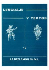 Lenguaje y textos. Número 13 | Biblioteca Virtual Miguel de Cervantes