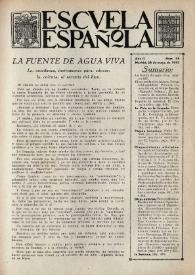 Escuela española. Año II, Primer semestre, núm. 54, 28 de mayo de 1942 | Biblioteca Virtual Miguel de Cervantes
