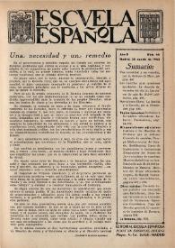 Escuela española. Año II, Segundo semestre, núm. 66, 20 de agosto de 1942 | Biblioteca Virtual Miguel de Cervantes