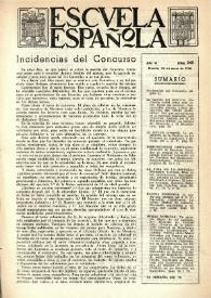 Escuela española. Año VI, núm. 245, 24 de enero de 1946