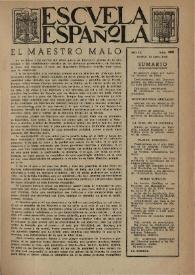 Escuela española. Año IX, núm. 400, 13 de enero de 1949