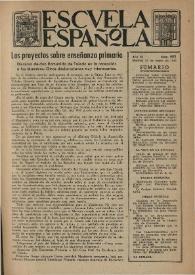 Escuela española. Año IX, núm. 402, 27 de enero de 1949
