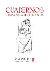 Cuadernos Hispanoamericanos. Núm. 110, febrero 1959 | Biblioteca Virtual Miguel de Cervantes