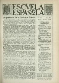 Escuela española. Año XXI, núm. 1059, 9 de febrero de 1961
