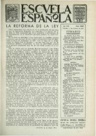 Escuela española. Año XXI, núm. 1060, 17 de febrero de 1961