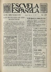 Escuela española. Año XXIII, núm. 1159, 10 de enero de 1963