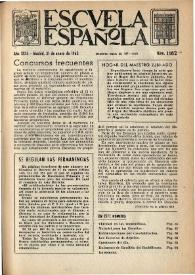 Escuela española. Año XXIII, núm. 1162, 31 de enero de 1963