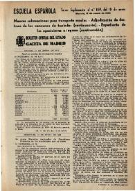 Escuela española. Año XXIII, 3º Suplemento al núm. 1159 de enero de 1963
